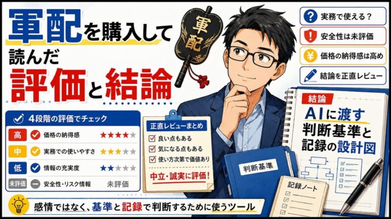AIを「マーケティング参謀」にするスキル「軍配」