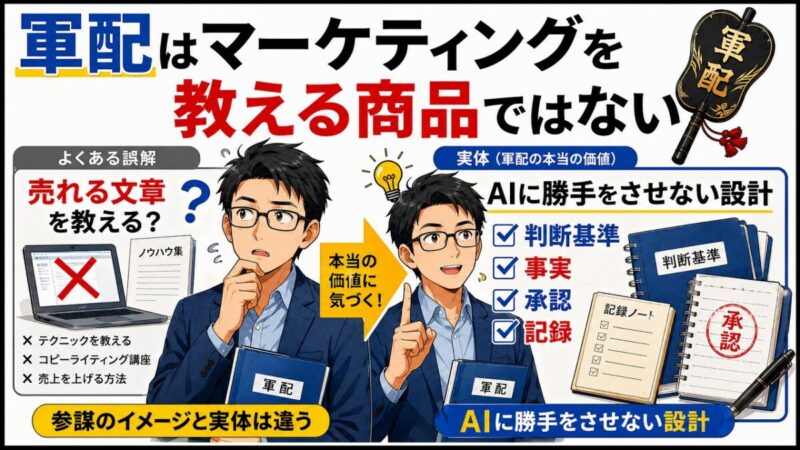 AIを「マーケティング参謀」にするスキル「軍配」
