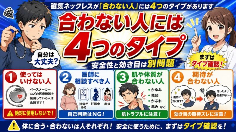 磁気ネックレス 合わない人